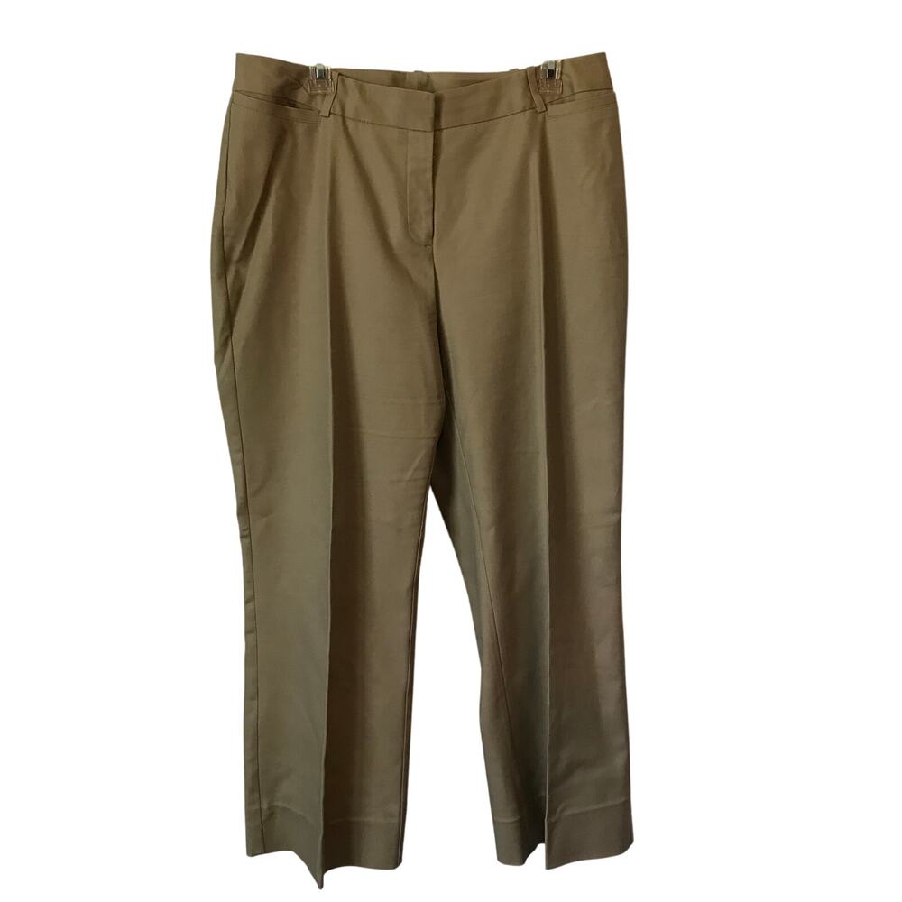 Worthington Pants Size 14 Womens Curvy Fit Khaki Chino Straight Leg Dress 14